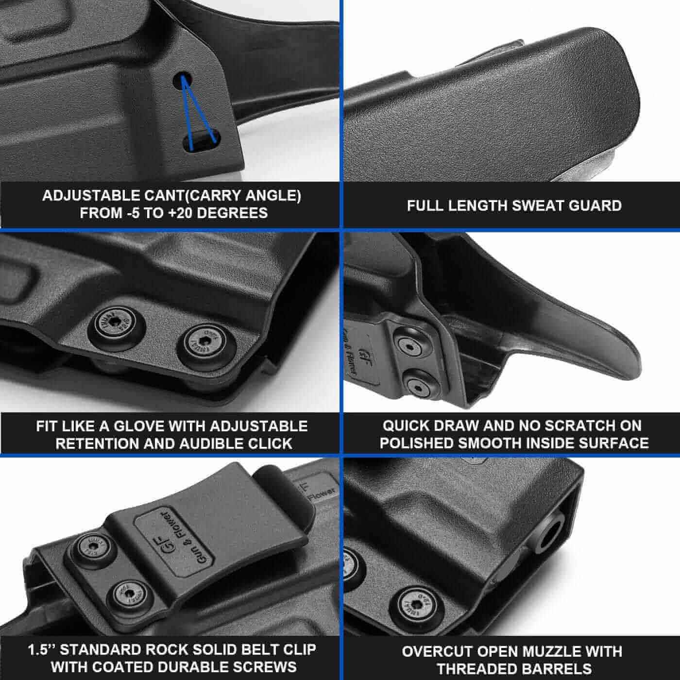 SCCY CPX1/CPX2 with No Rail Polymer IWB Holster | Gun & Flower