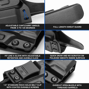 SCCY CPX1/CPX2 with No Rail Polymer IWB Holster | Gun & Flower