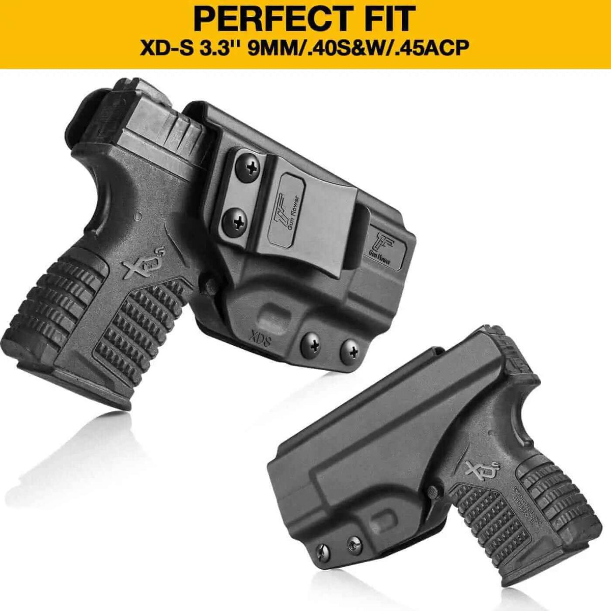 Springfield Armory XD-S Holster | 3.3" Barrel Polymer IWB with Trigger Guard