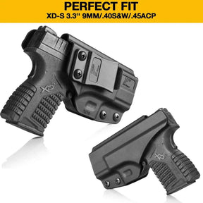 Springfield Armory XD-S Holster | 3.3" Barrel Polymer IWB with Trigger Guard