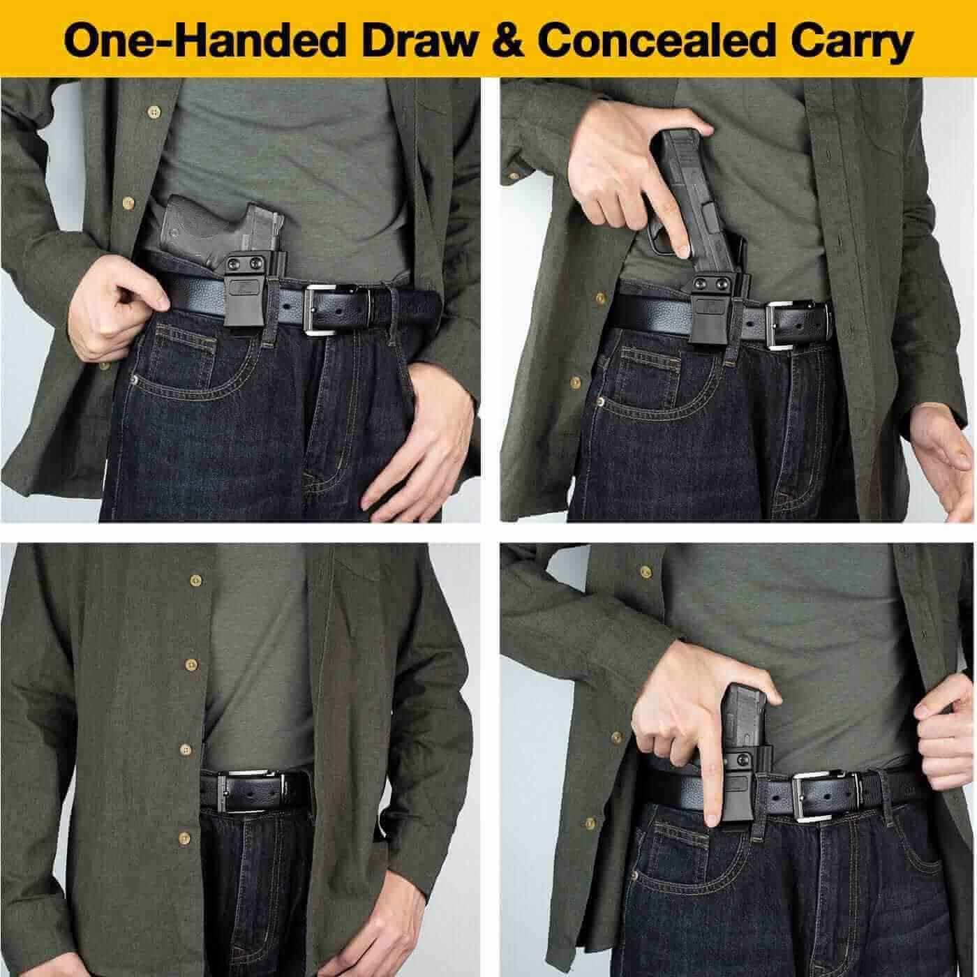 Springfield Armory XD-S Holster | 3.3" Barrel Polymer IWB with Trigger Guard