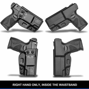 Taurus G3 & Taurus PT24/7 Polymer IWB Holster for Concealed Carry Adj. Cant & Retention | Inside Waistband  | Gun & Flower - Polymerholster