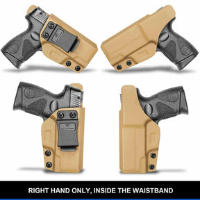 Taurus G2C/G3C/ Taurus Millennium G2 PT111/PT140 Polymer IWB Holster in Tan | Gun & Flower - Polymerholster