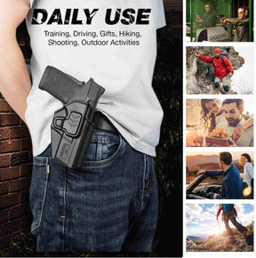 M&P Shield EZ OWB Holster for S&W M&P 9mm | 380 Shield EZ Holsters With Belt Clip | Gun & Flower