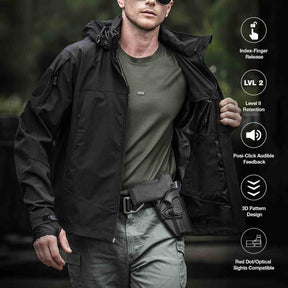 M&P Shield EZ OWB Holster for S&W M&P 9mm | 380 Shield EZ Holsters With Belt Clip | Gun & Flower - Polymerholster