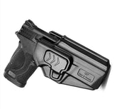 M&P Shield EZ OWB Holster for S&W M&P 9mm | 380 Shield EZ Holsters With Belt Clip | Gun & Flower