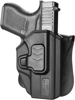Glock 43/43X Polymer OWB Paddle Holster Right Hand Draw Gun Holster Left/Right Hand | Gun & Flower - Gunflowerholsters