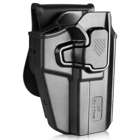 Universal OWB Paddle Holster Level II with Index Finger Release & Optics Cut, Left/Right-Handed - Polymerholster