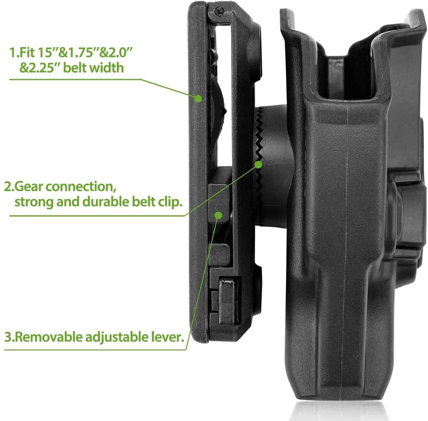 Ruger LC9/LC9S/LC380/EC9/EC9S Polymer OWB Holster with Belt Clip | Gun & Flower - Polymerholster