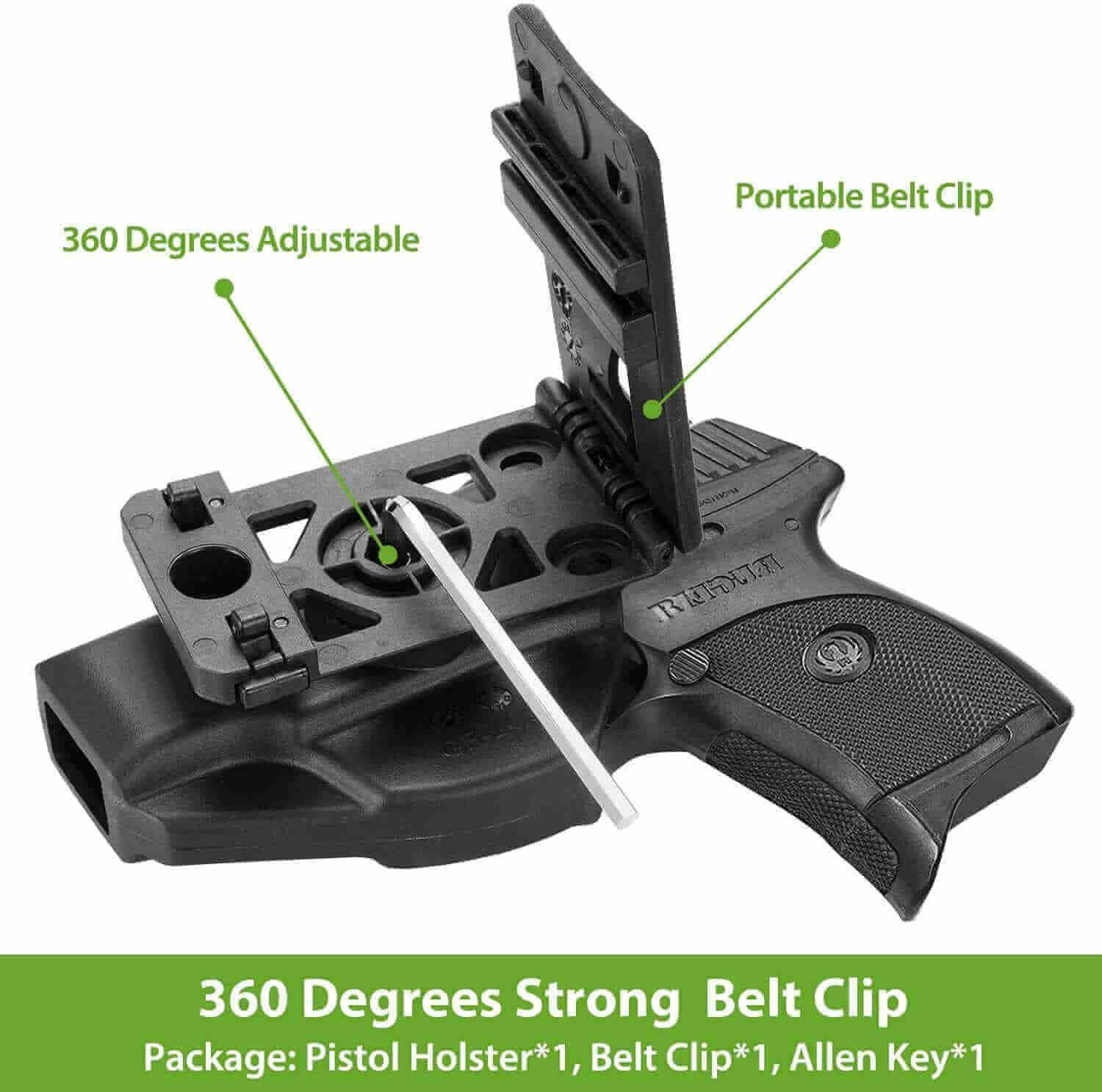 Ruger LC9/LC9S/LC380/EC9/EC9S Polymer OWB Holster with Belt Clip | Gun & Flower - Polymerholster