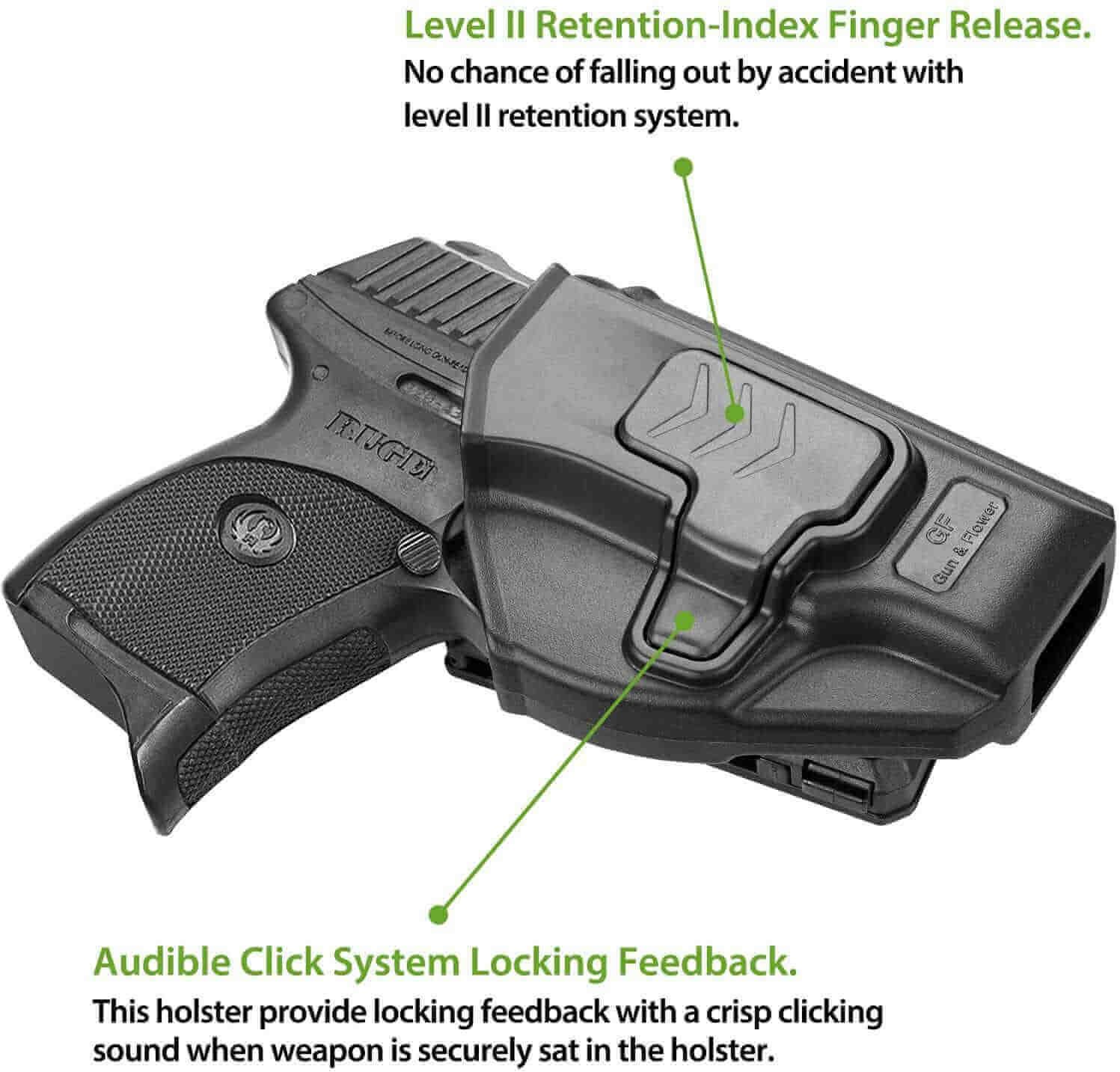 Ruger LC9/LC9S/LC380/EC9/EC9S Polymer OWB Holster with Belt Clip | Gun & Flower - Polymerholster