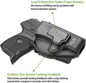 Ruger LC9/LC9S/LC380/EC9/EC9S Polymer OWB Holster with Belt Clip | Gun & Flower - Polymerholster