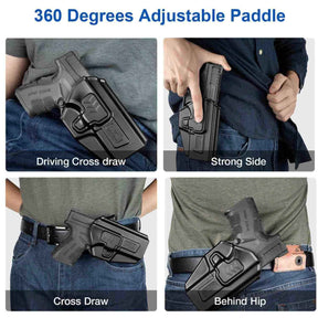 SCCY CPX1/CPX2 with No Rail Polymer OWB Paddle Holster