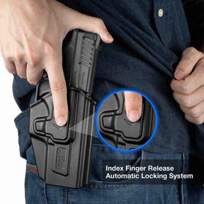 Springfield XD Level II Retention OWB Paddle Holster for 9mm/.40/.45ACP | Secure & Adjustable