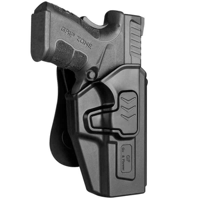 Springfield XD Level II Retention OWB Paddle Holster for 9mm/.40/.45ACP | Secure & Adjustable - Polymerholster