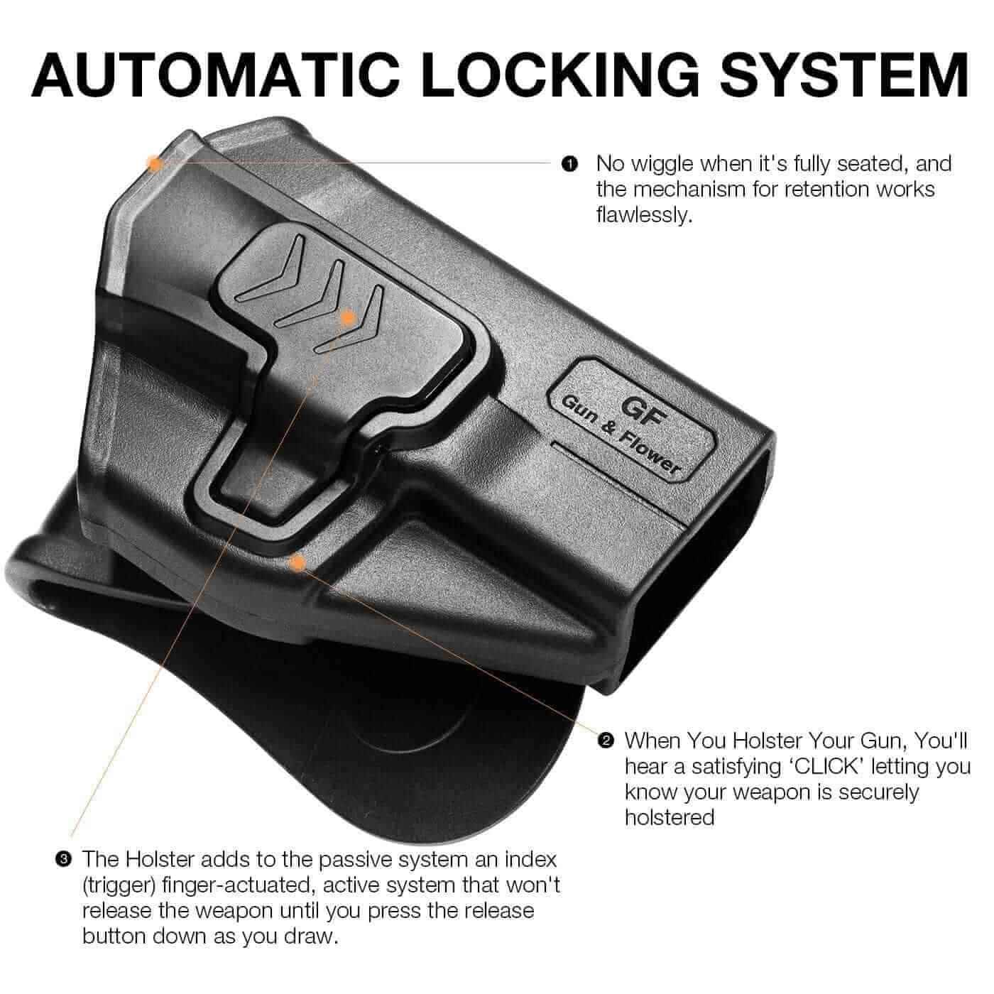 Taurus G2C Taurus G3C Taurus G3C TORO Taurus PT111 Millennium G2 Taurus PT140 Millennium G2 Polymer OWB Paddle Holster Left/Right Hand| Gun & Flower