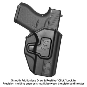 Glock 43/43X Polymer OWB Paddle Holster Right Hand Draw Gun Holster Left/Right Hand | Gun & Flower - Gunflowerholsters