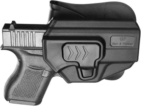Glock 43/43X Polymer OWB Paddle Holster Right Hand Draw Gun Holster Left/Right Hand | Gun & Flower - Gunflowerholsters