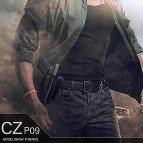 CZ P09 Holster, OWB Paddle Holster for CZ P-07/P-09/P-07 Duty/CZ Shadow 2 Compact. Outside Waistband Carry Holster, Index Finger Release System丨Adjustable Cant - Right Hand.