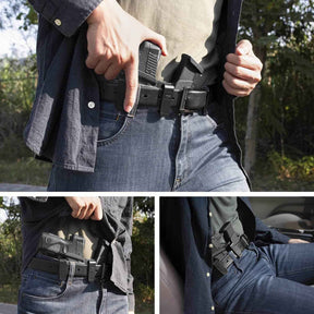 Sidecar Kydex Gun Holster Magazine Pouch for Glock 17 Gen3-5 G17 Gen4 MOS G17 Gen5 MOS G19 Gen3-5 G19 Gen4 MOS G19 Gen5 MOS G21 gen5 Glock 26 Gen3-5 G34 G19X G34 Gen5 G44 G45 MOS 9mm | Gun & Flower
