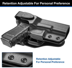 Kydex Level II Holster Compatible with Glock 17 Gen3-5 G19 Gen3-5 G26 Gen3-5 G34 G19X G34 Gen5 G44 G45 MOS  | Gun & Flower - Gunflowerholsters