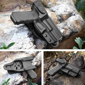 Kydex Level II Holster Compatible with Glock 17 Gen3-5 G19 Gen3-5 G26 Gen3-5 G34 G19X G34 Gen5 G44 G45 MOS  | Gun & Flower - Gunflowerholsters