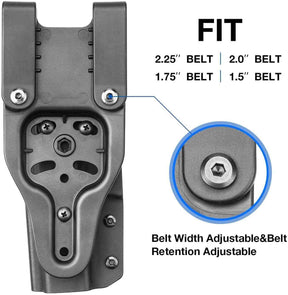 Kydex Level II Holster Compatible with Glock 17 Gen3-5 G19 Gen3-5 G26 Gen3-5 G34 G19X G34 Gen5 G44 G45 MOS  | Gun & Flower - Gunflowerholsters