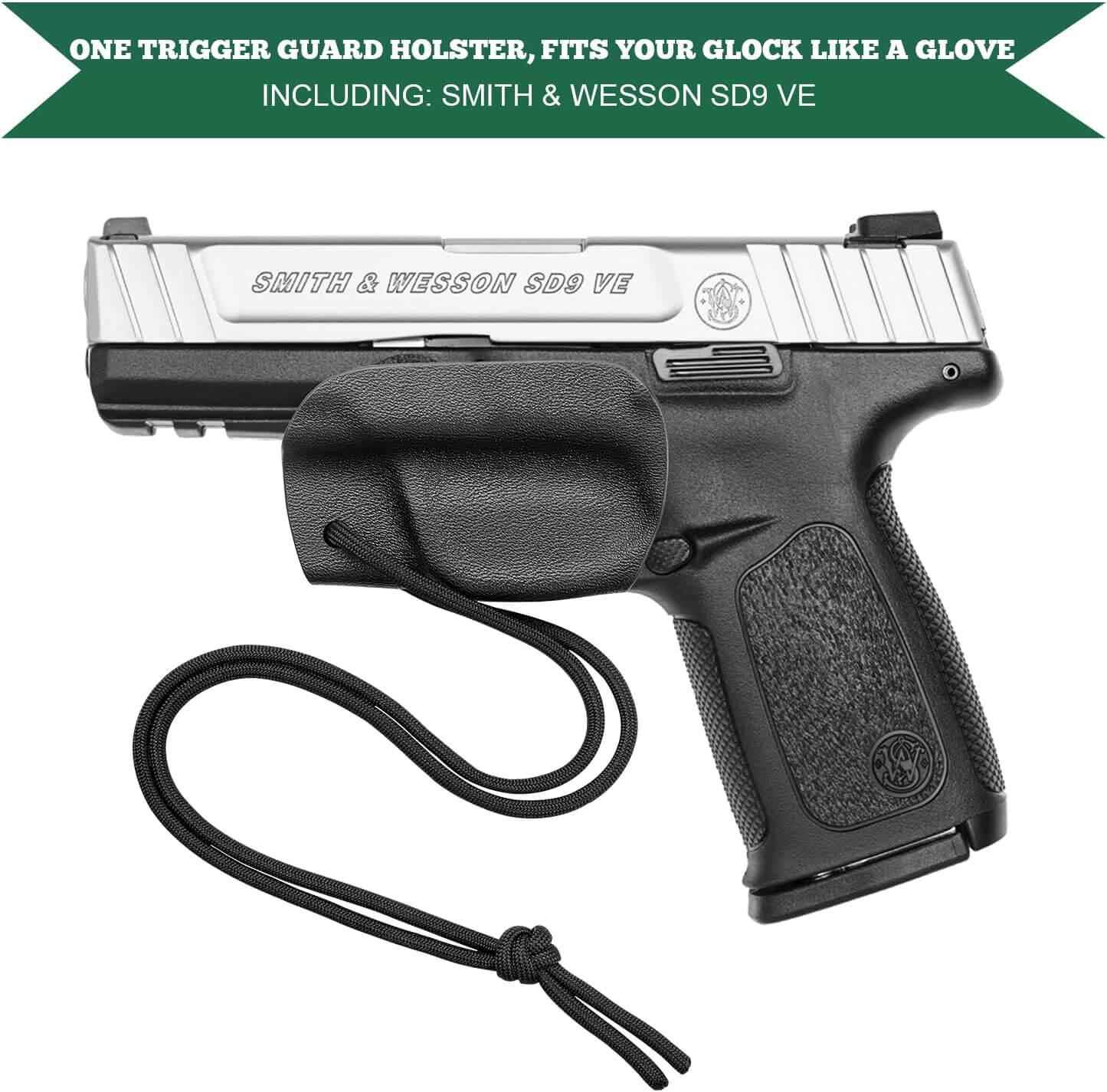 Kydex Trigger Guard Holster w/ Paracord, Glock19/43,Taurus G2C/G3C, Sig P365, Hellcat, Ruger, S&W