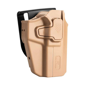 Universal OWB Paddle Holster Level II with Index Finger Release & Optics Cut, Left/Right-Handed - Polymerholster